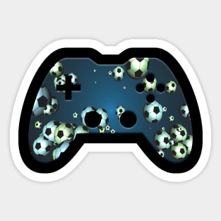 Soccer Ball Lover - Gaming Gamer Abstract - Gamepad Controller - Video Game Lover - Graphic Background Sticker